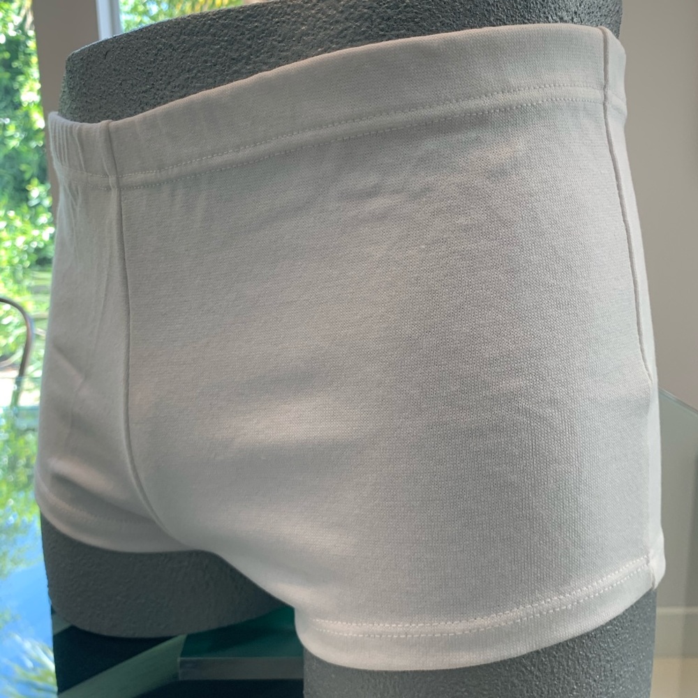 Poly Cotton Boxer Trim Boxer 132- White - Picture 6 of 7